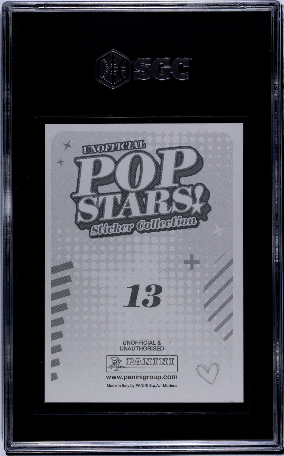 2025 Panini Pop Stars #13 Olivia Rodrigo (UK) SGC 9 Pop 1 (Music)