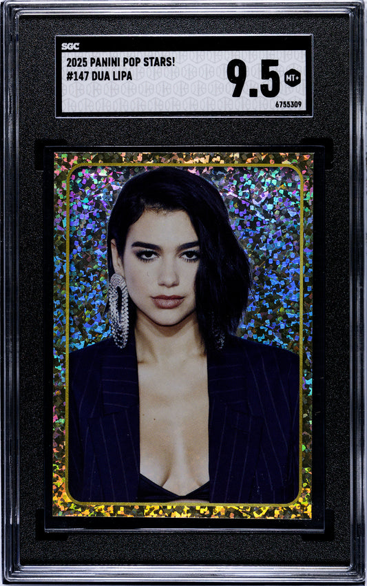 2025 Panini Pop Stars #147 Dua Lipa (UK) SGC 9.5 Pop 1 (Music)