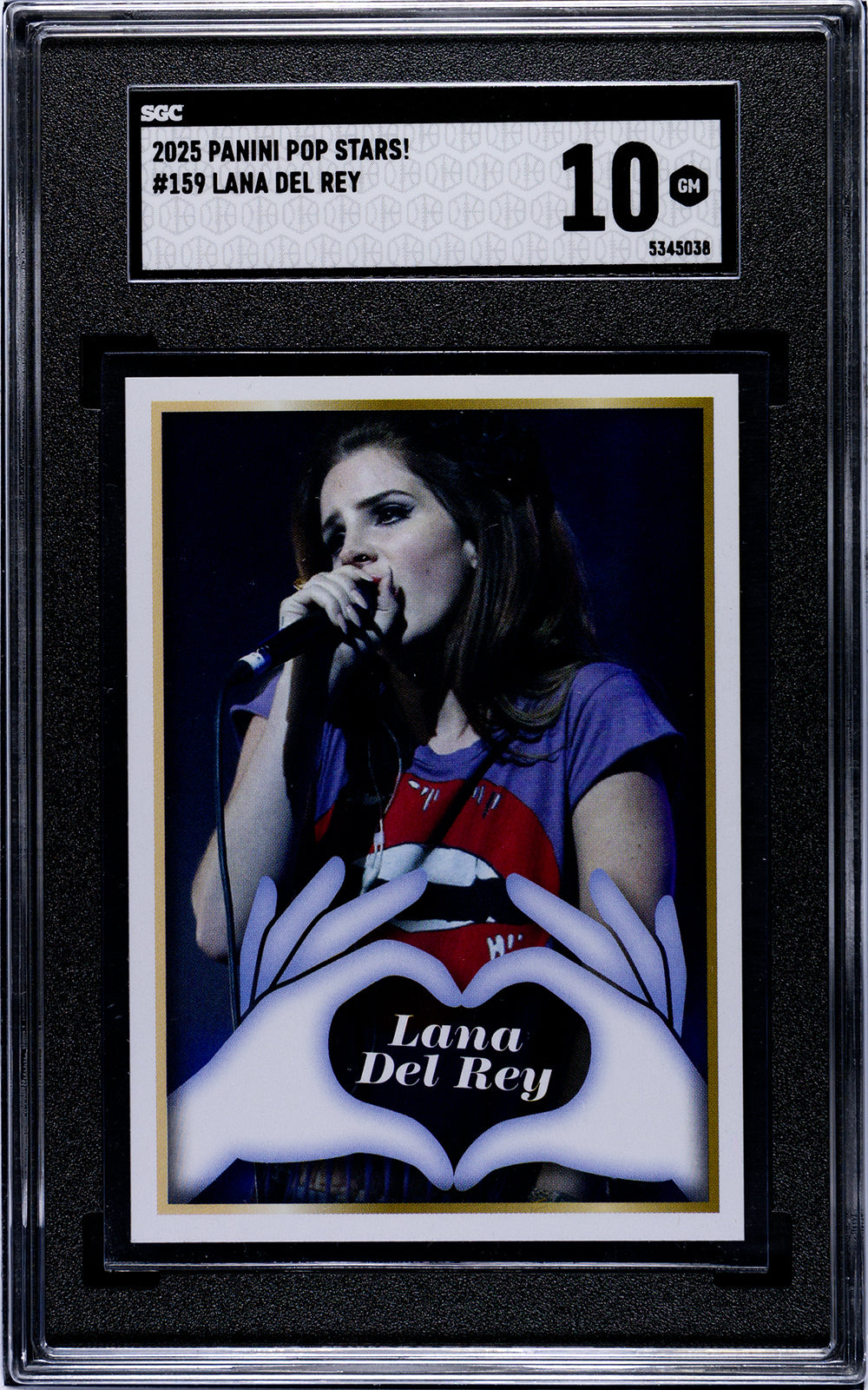2025 Panini Pop Stars #159 Lana Del Rey (UK) SGC 10 Pop 1 (Music)