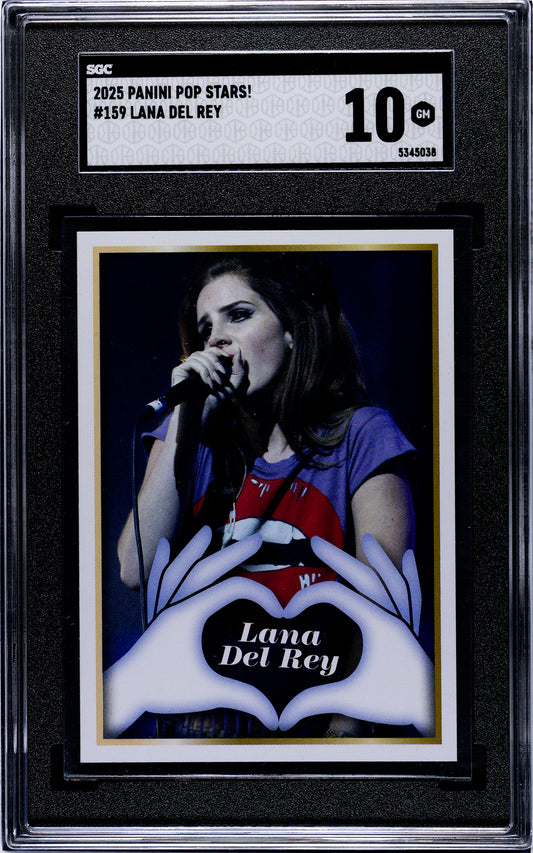 2025 Panini Pop Stars #159 Lana Del Rey (UK) SGC 10 Pop 1 (Music)