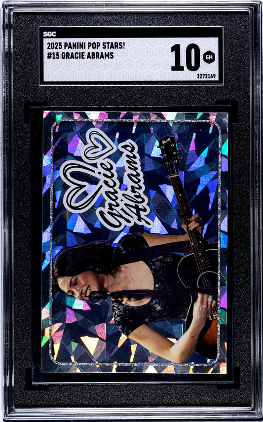 2025 Panini Pop Stars #15 Gracie Abrams (UK) SGC 10 Pop 1 (Music)