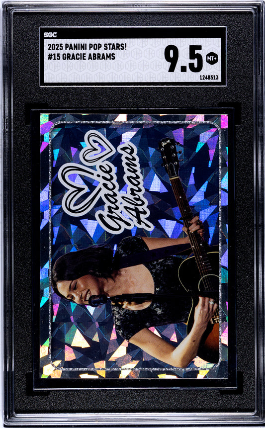 2025 Panini Pop Stars #15 Gracie Abrams (UK) SGC 9.5 Pop 1 (Music)