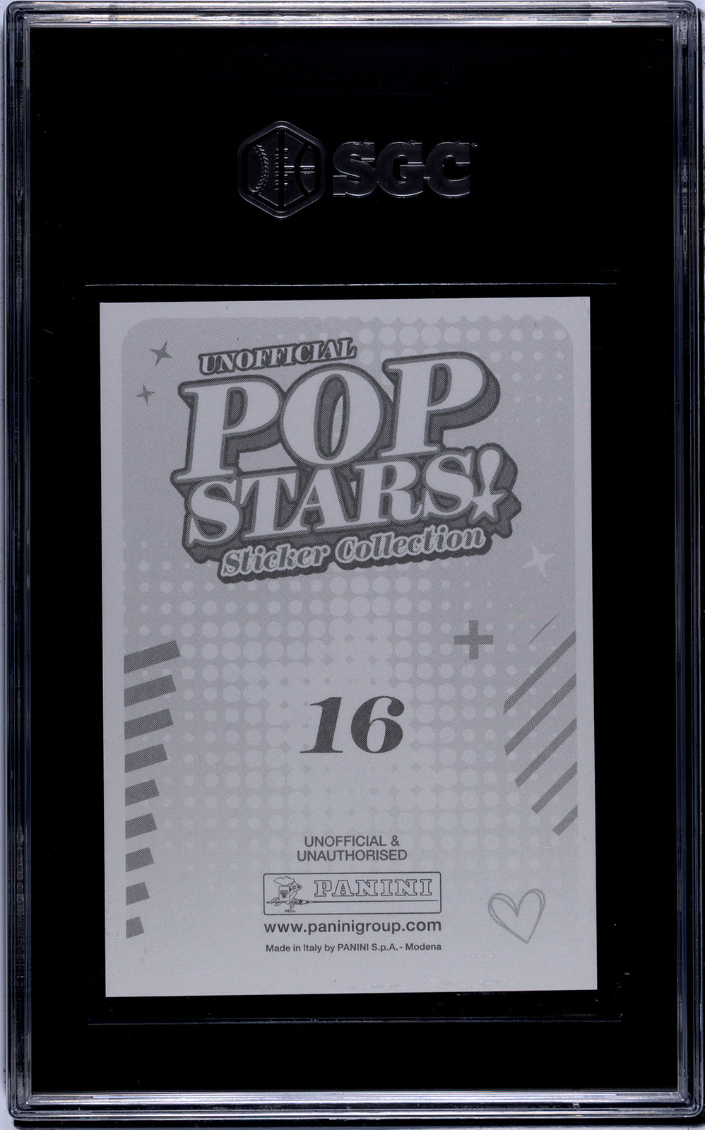 2025 Panini Pop Stars #16 Chappel Roan (UK) SGC 9.5 Pop 1 (Music)