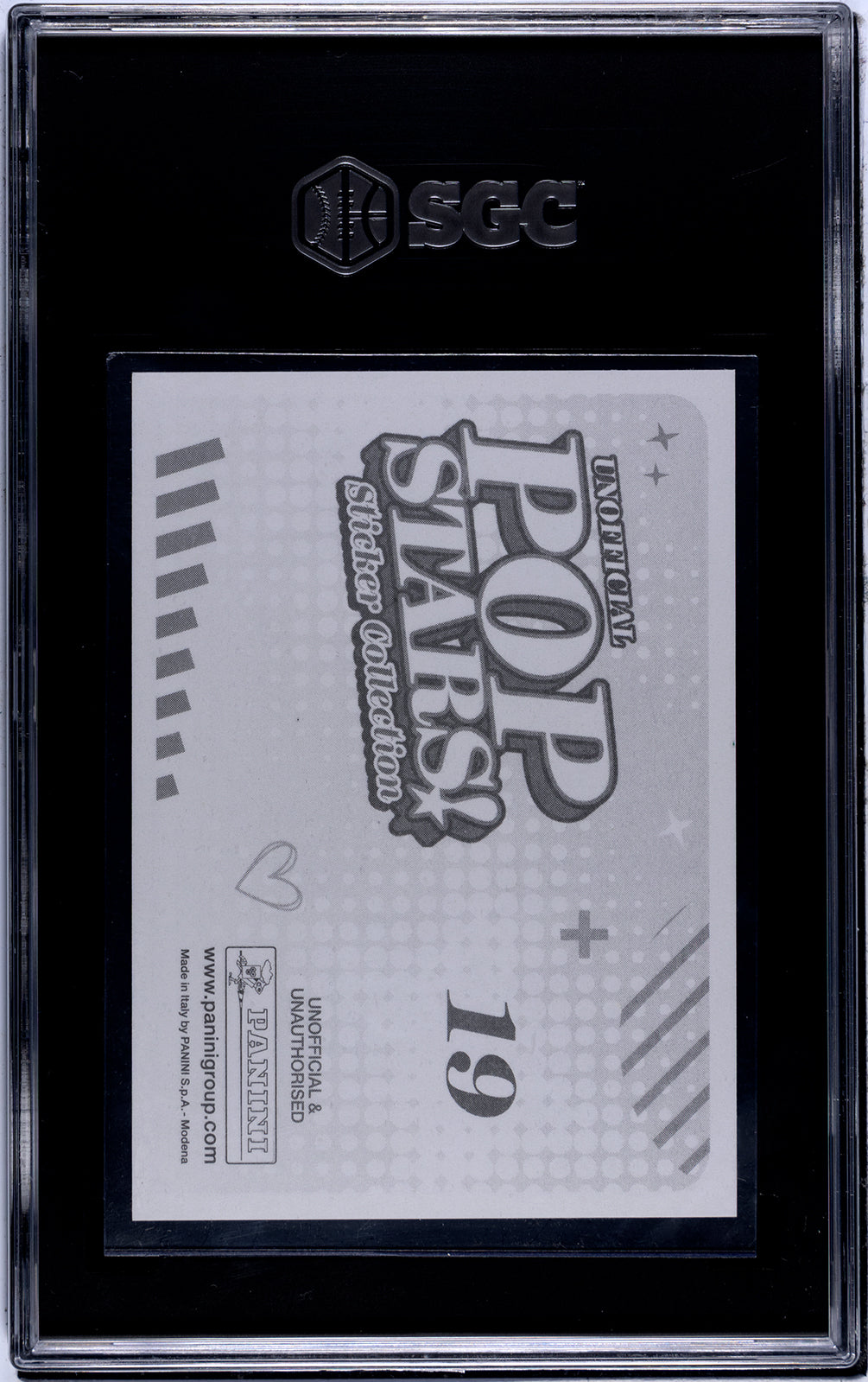 2025 Panini Pop Stars #19 Tate McRae (UK) SGC 8.5 Pop 1 (Music)