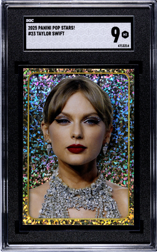 2025 Panini Pop Stars #23 Taylor Swift (UK) SGC 9 Pop 1 (Music)