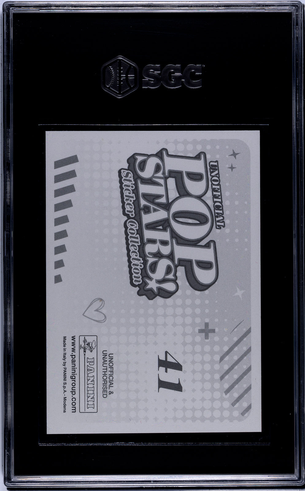 2025 Panini Pop Stars #41 Billie Eilish (UK) SGC 9.5 Pop 1 (Music)