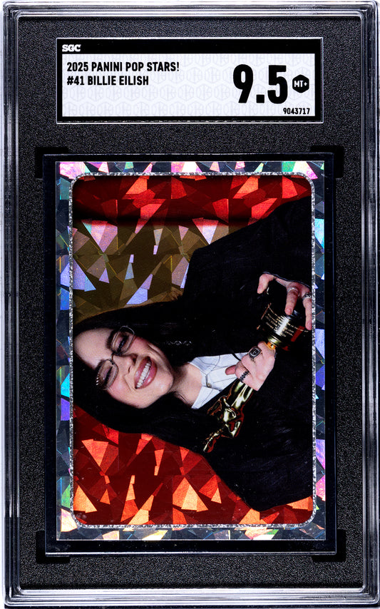 2025 Panini Pop Stars #41 Billie Eilish (UK) SGC 9.5 Pop 1 (Music)