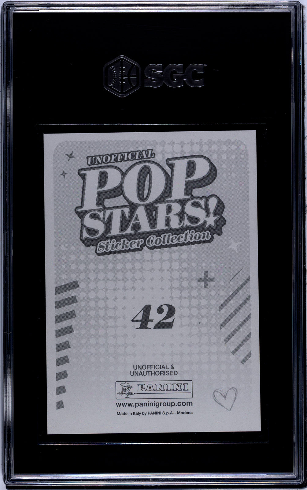 2025 Panini Pop Stars #42 Benson Boone (UK) SGC 10 Pop 1 (Music)