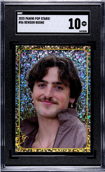 2025 Panini Pop Stars #56 Benson Boone (UK) SGC 10 Pop 1 (Music)