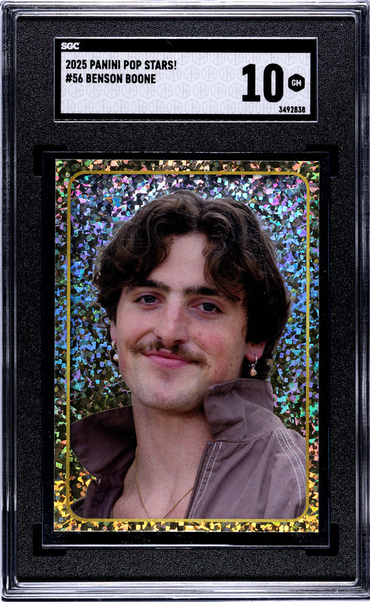 2025 Panini Pop Stars #56 Benson Boone (UK) SGC 10 Pop 1 (Music)