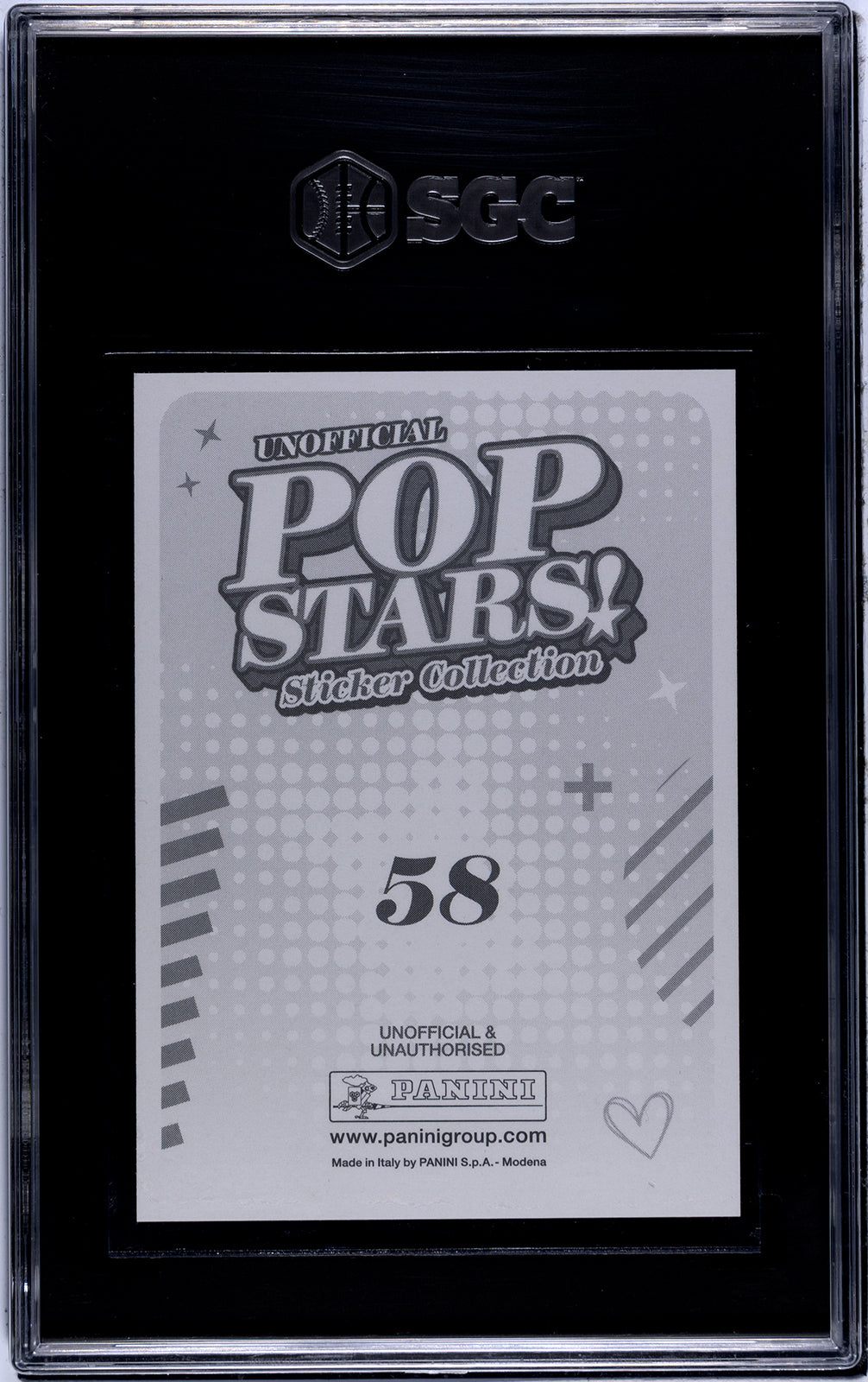 2025 Panini Pop Stars #58 Benson Boone (UK) SGC 10 Pop 1 (Music)