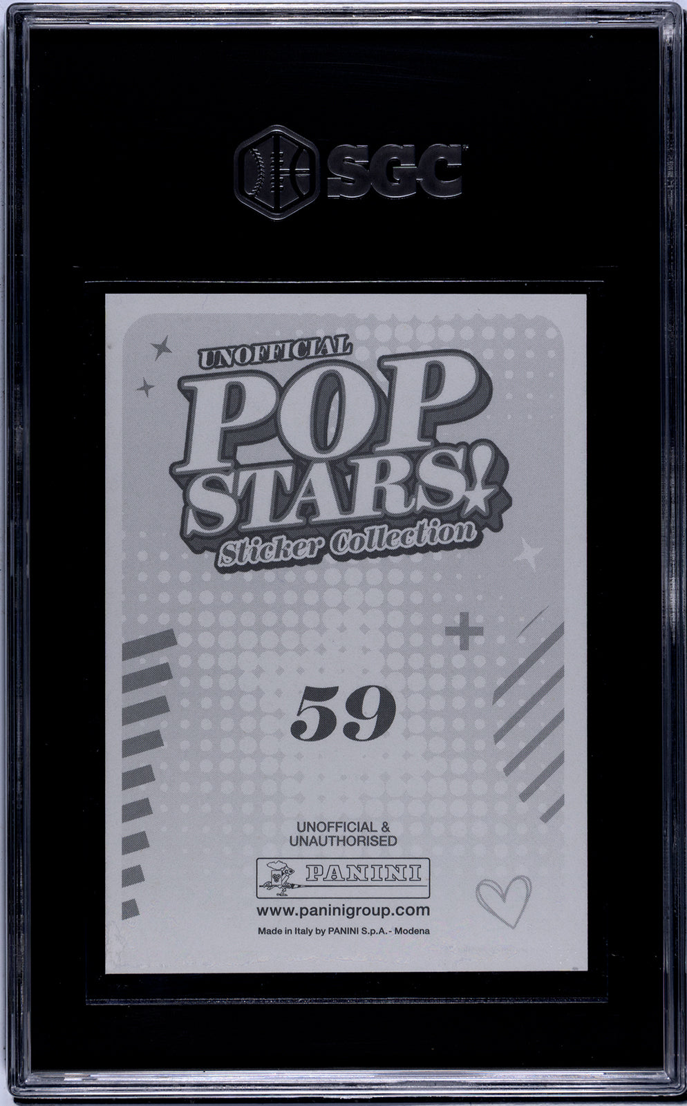 2025 Panini Pop Stars #59 Taylor Swift (UK) SGC 10 Pop 1 (Music)