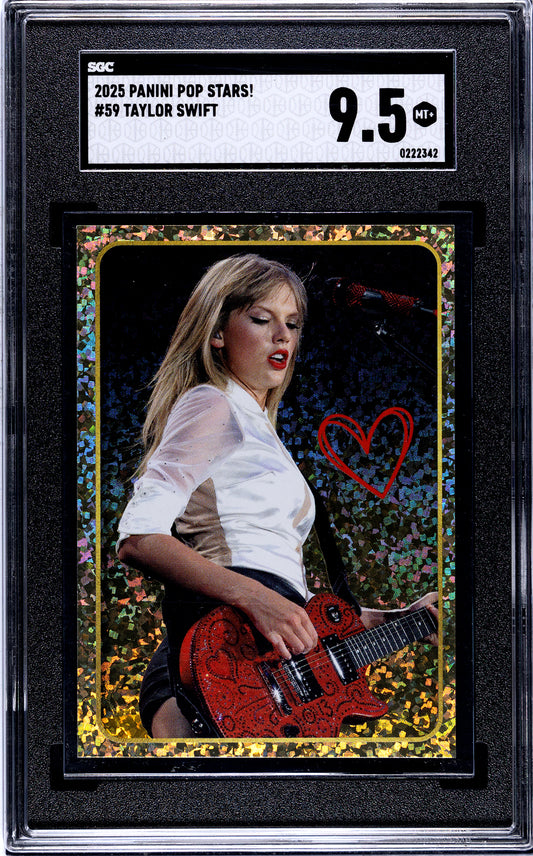 2025 Panini Pop Stars #59 Taylor Swift (UK) SGC 9.5 Pop 1 (Music)