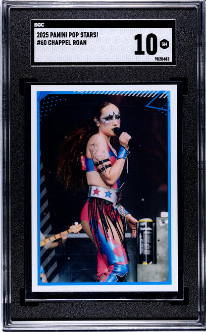 2025 Panini Pop Stars #60 Chappel Roan (UK) SGC 10 Pop 1 (Music)