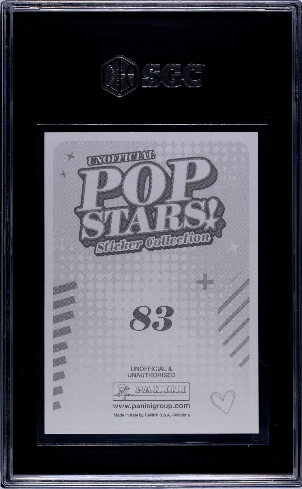 2025 Panini Pop Stars #83 Sabrina Carpenter (UK) SGC 10 Pop 1 (Music)