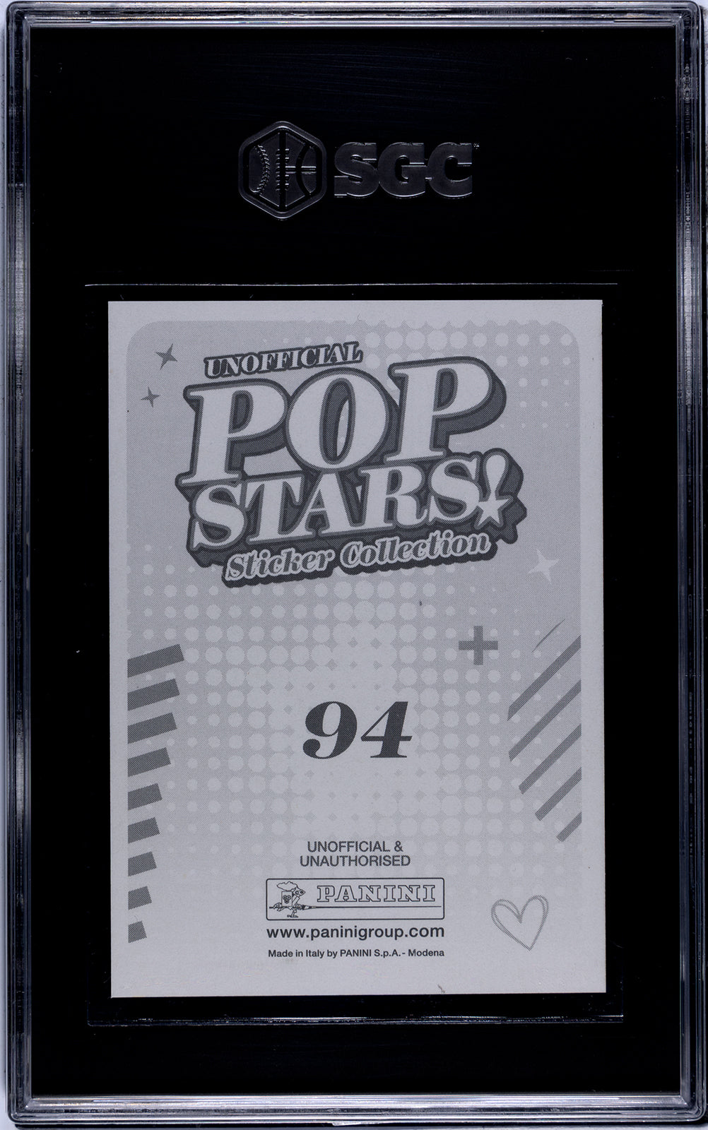 2025 Panini Pop Stars #94 Sabrina Carpenter (UK) SGC 10 Pop 1 (Music)