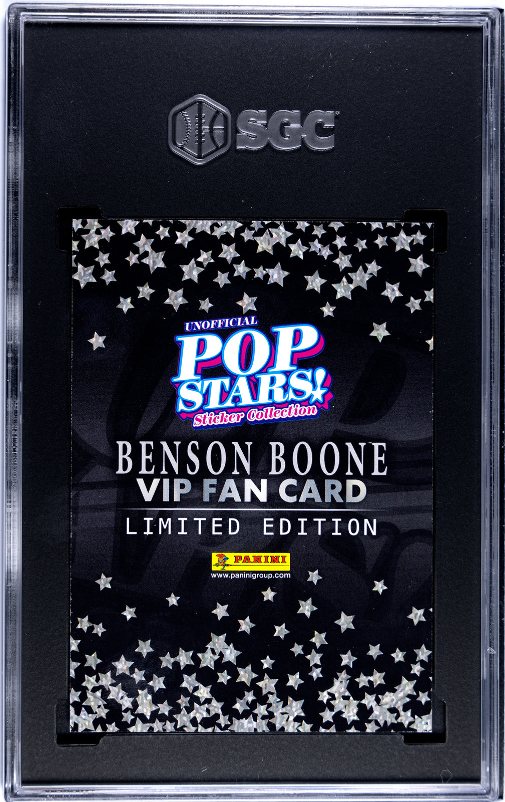 2025 Panini Pop Stars Benson Boone Limited Edition VIP (UK) SGC 9.5 Pop 1 (Music)