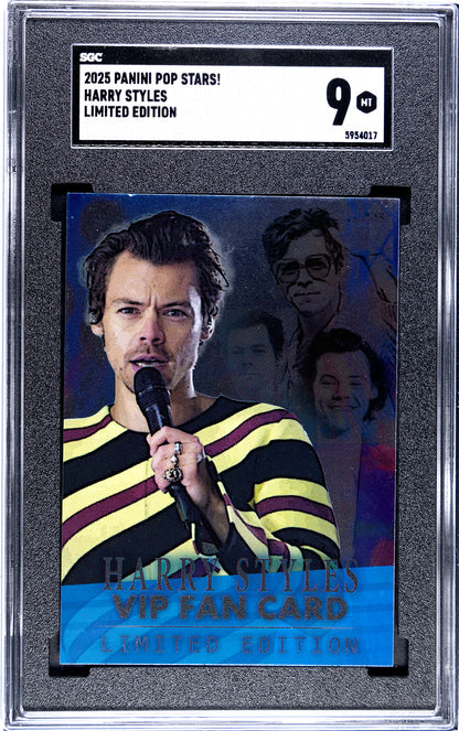2025 Panini Pop Stars Harry Styles Limited Edition VIP (UK) SGC 9 Pop 1 (Music)