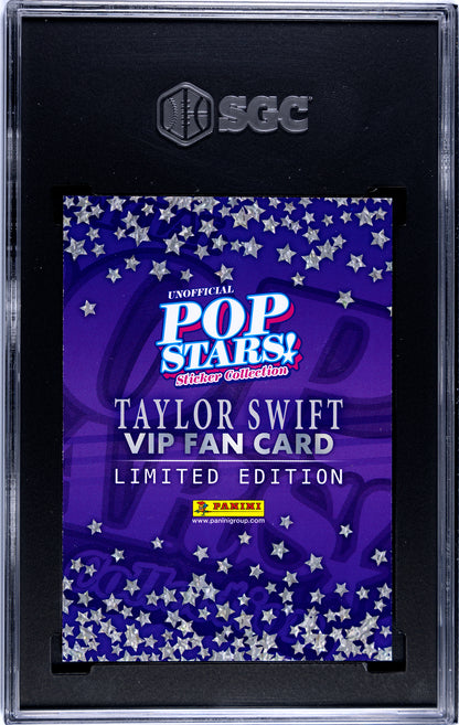 2025 Panini Pop Stars Taylor Swift Limited Edition VIP (UK) SGC 9 Pop 1 (Music)