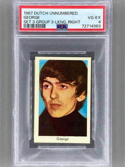 1967 Dutch Unnumbered George Set 3 Group 3 Looking Right PSA 4 - Pop 1  (Music)