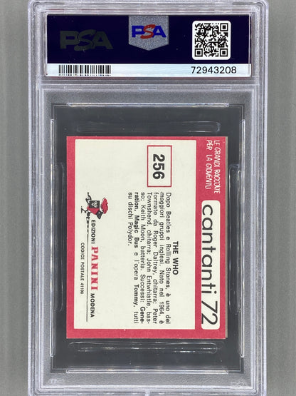 1972 Panini #256 The Who Cantanti 72 PSA 8 - Pop 4 (Music)