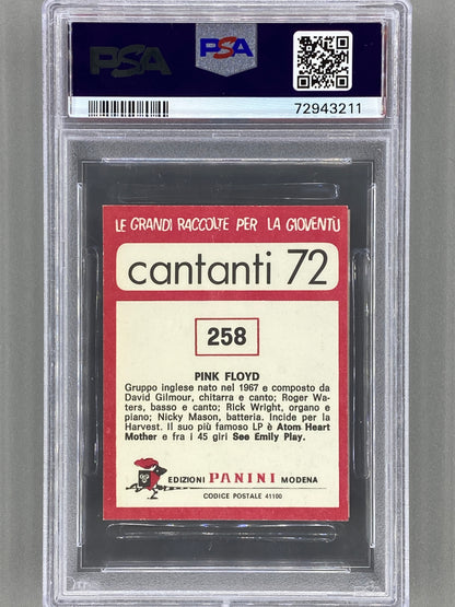 1972 Panini #258 Pink Floyd Cantanti 72 PSA 6 - Pop 7 (Music)