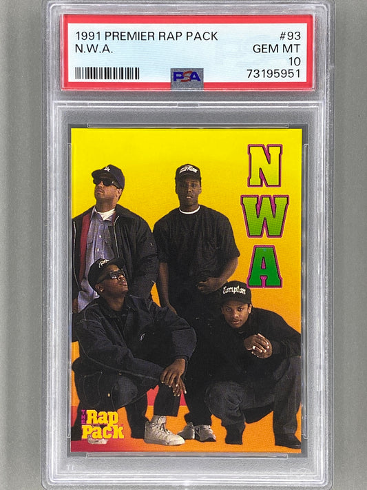 1991 Premier Rap Pack #93 N.W.A. PSA 10 - Pop 40 (Music)