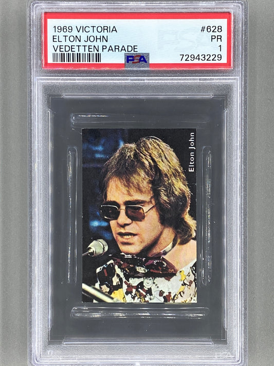 1969 Victoria #628 Elton John Vedetten Parade PSA 1 - Pop 2 (Music) READ