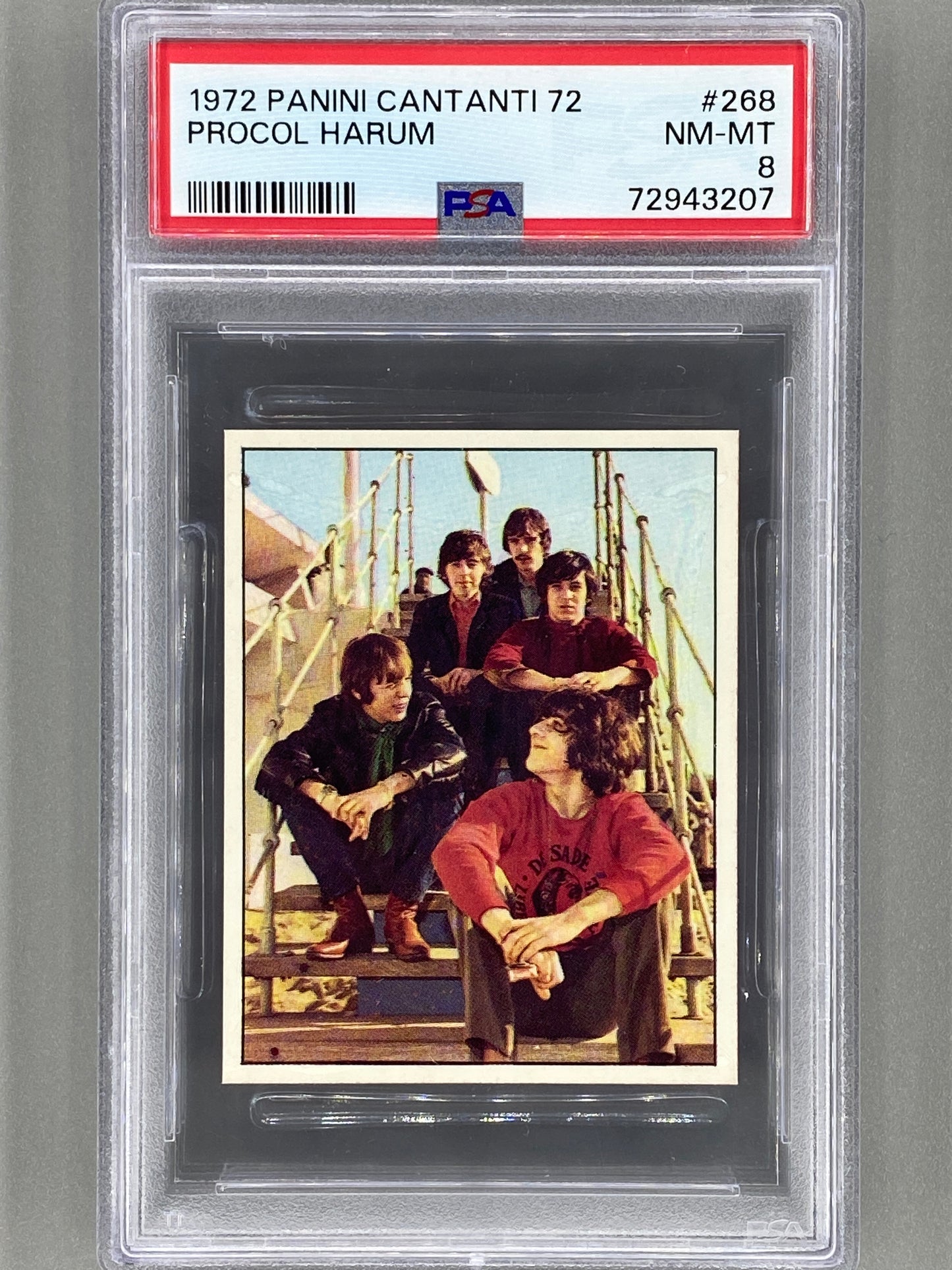 1972 Panini #268 Procol Harum Cantanti 72 PSA 8 - Pop 1 (Music)