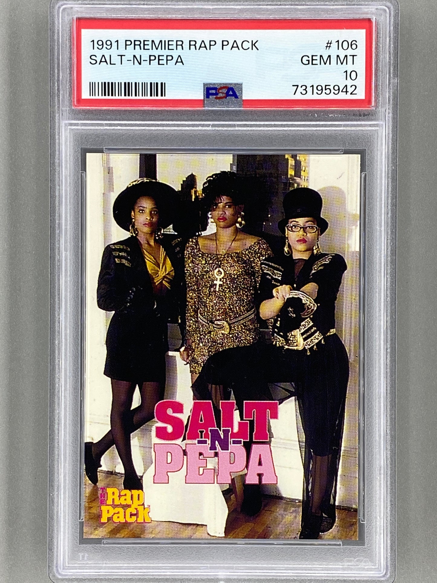 1991 Premier Rap Pack #106 Salt -N- Pepa PSA 10 Pop 17 (Music)