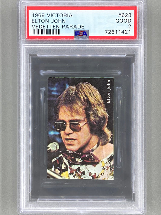 1969 Victoria #628 Elton John Vedetten Parade PSA 2 - Pop 2 (Music) READ