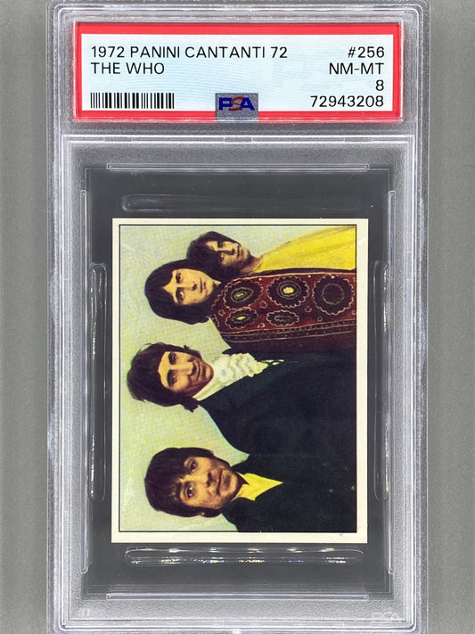 1972 Panini #256 The Who Cantanti 72 PSA 8 - Pop 4 (Music)