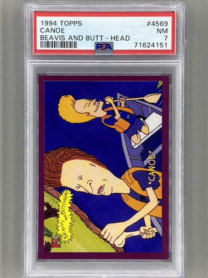 1994 Topps Beavis And Butt-Head #4569 Canoe PSA 7 - Pop 1 (Pop Culture)