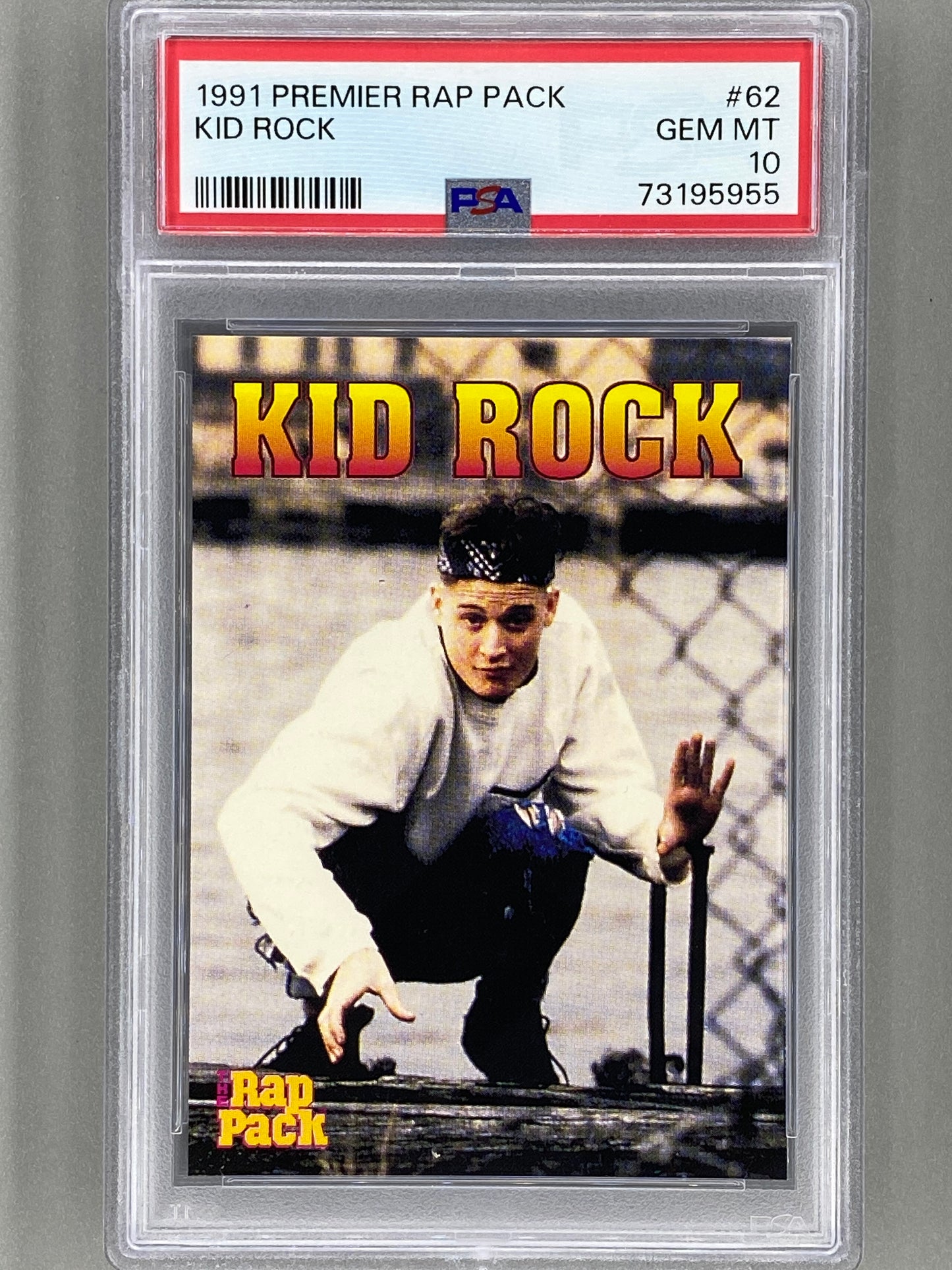 1991 Premier Rap Pack #62 Kid Rock PSA 10 - Pop 29 (Music)