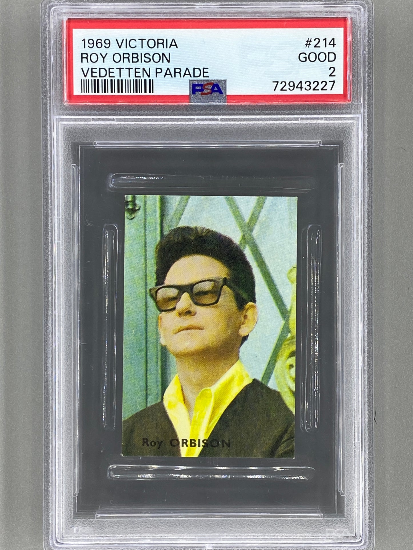 1969 Victoria #214 Roy Orbison Vedetten Parade PSA 2 - Pop 2 (Music) READ