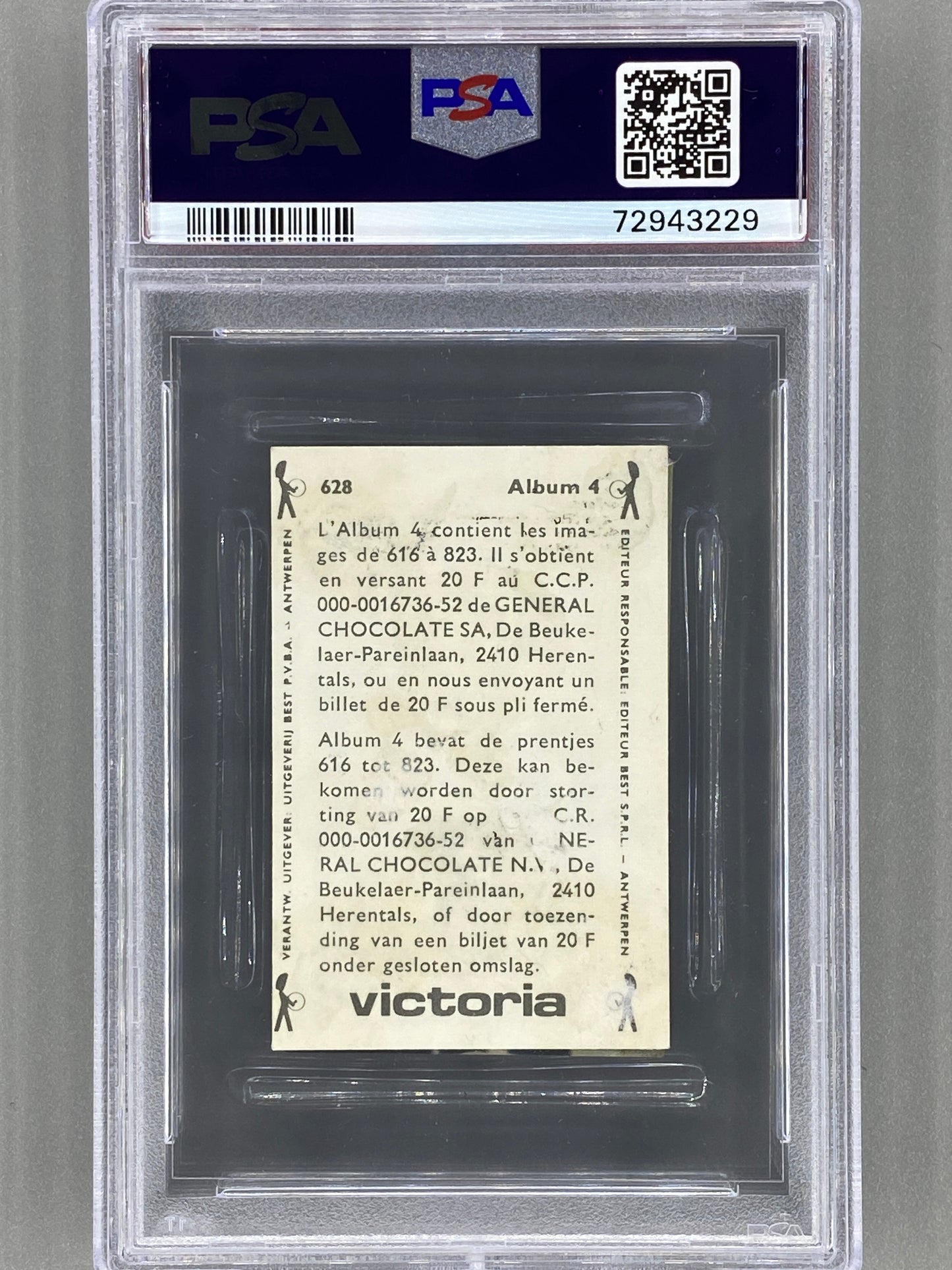 1969 Victoria #628 Elton John Vedetten Parade PSA 1 - Pop 2 (Music) READ