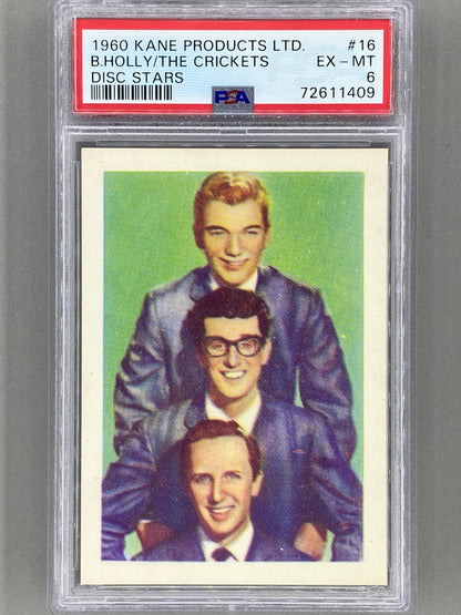 1960 Kane Products Ltd #16 Buddy Holly / Crickets Disc Stars PSA 6 Pop 1 - 9 Higher (Music)