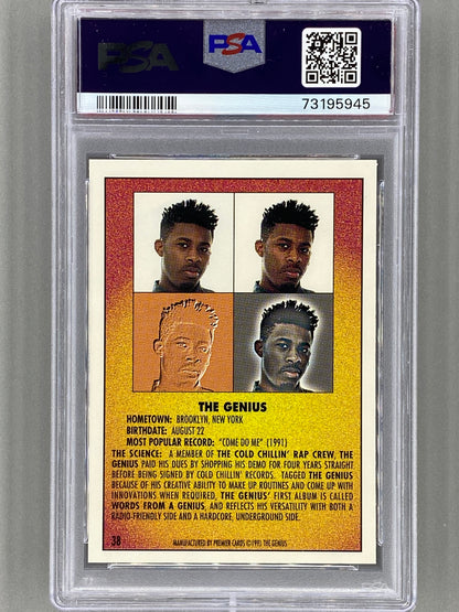 1991 Premier Rap Pack #38 The Genius PSA 10 (Music)