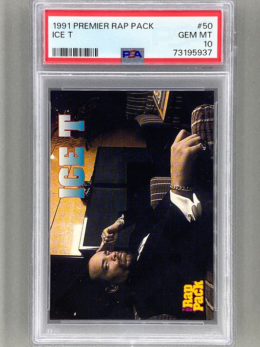 1991 Premier Rap Pack #50 Ice T PSA 10 (Music)