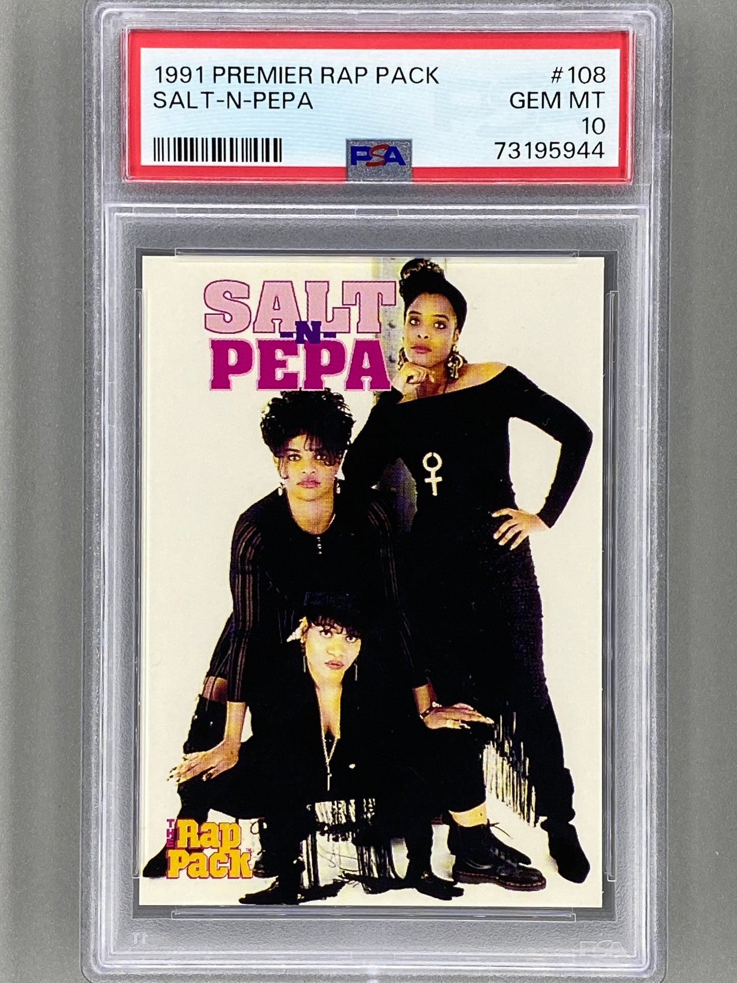 1991 Premier Rap Pack #108 Salt -N- Pepa PSA 10 Pop 19 (Music)