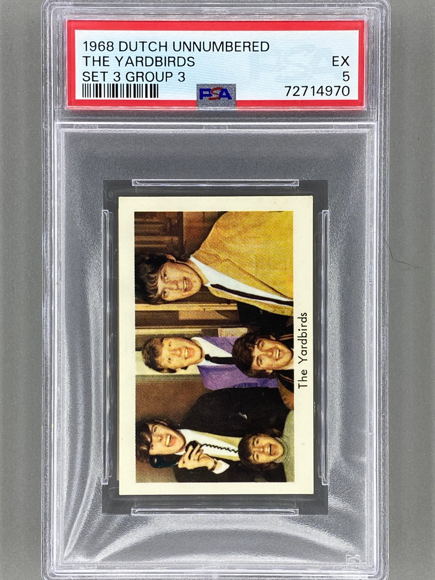 1968 Dutch Unnumbered The Yardbirds Set 3 Group 3 PSA 5 - Pop 3 (Music)