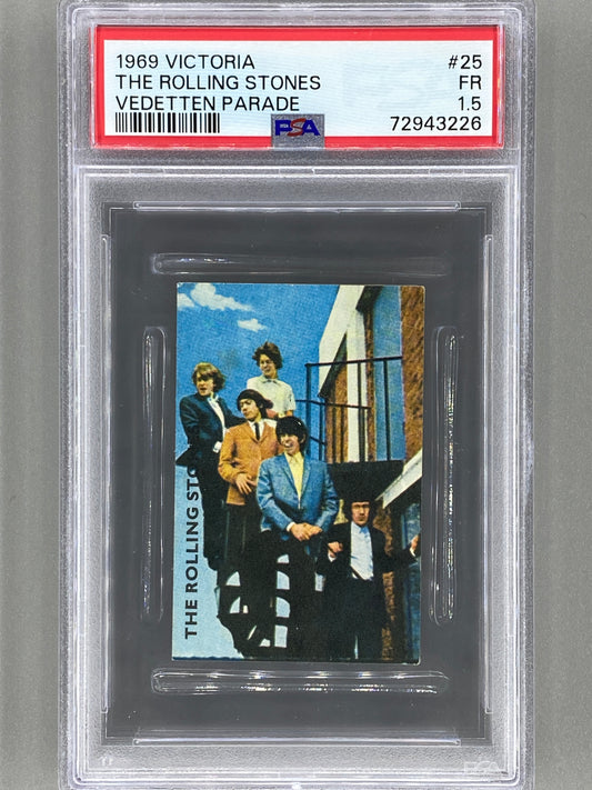 1969 Victoria #25 The Rolling Stones Vedetten Parade PSA 1.5 - Pop 1 - 7 Higher (Music) READ