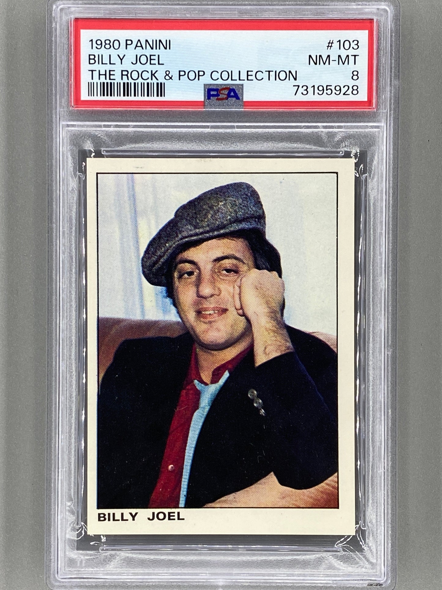 1980 Panini #103 Billy Joel The Rock & Pop Collection PSA 8 Pop 8 (Music)