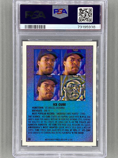1991 Premier Rap Pack #46 Ice Cube PSA 10 - Pop 45 (Music)