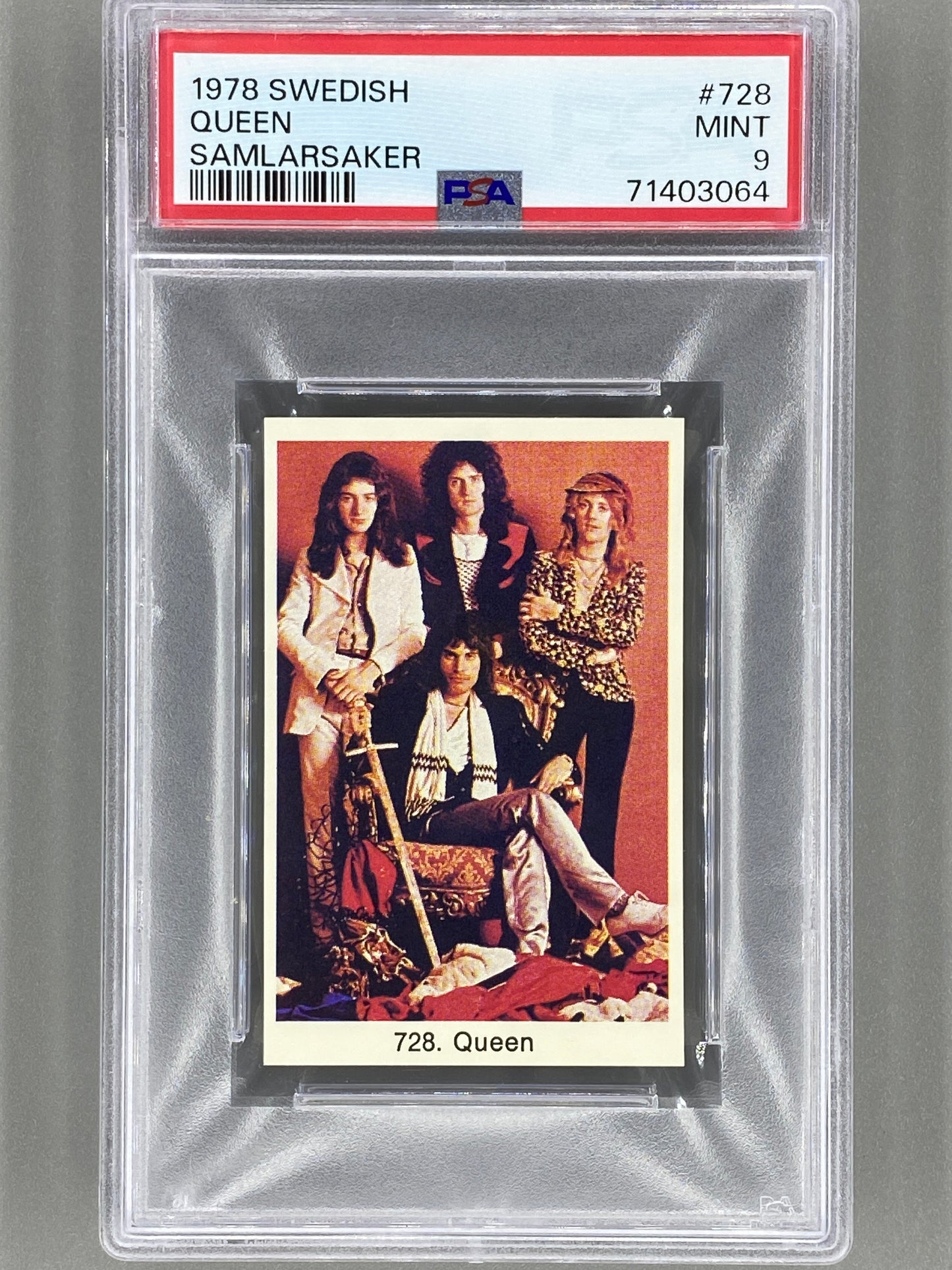 1978 Swedish #728 Queen Samlarsaker PSA 9 Pop 1 (Music)