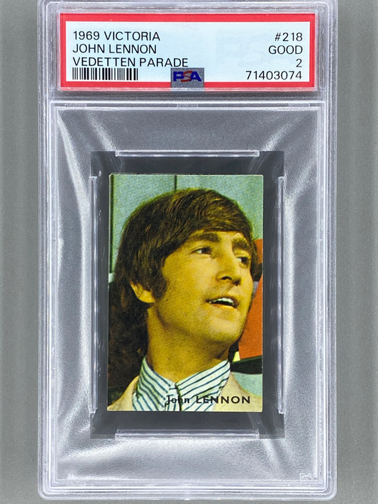 1969 Victoria #218 John Lennon Vedetten Parade PSA 2 - Pop 4 (Music) READ