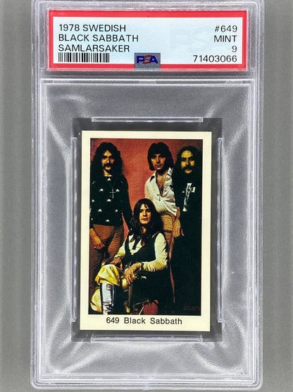 1978 Swedish #649 Black Sabbath Samlarsaker PSA 9 Pop 1 (Music)