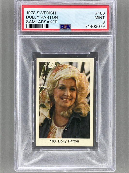 1978 Swedish #166 Dolly Parton Samlarsaker PSA 9 Pop 3 - 0 Higher (Music)