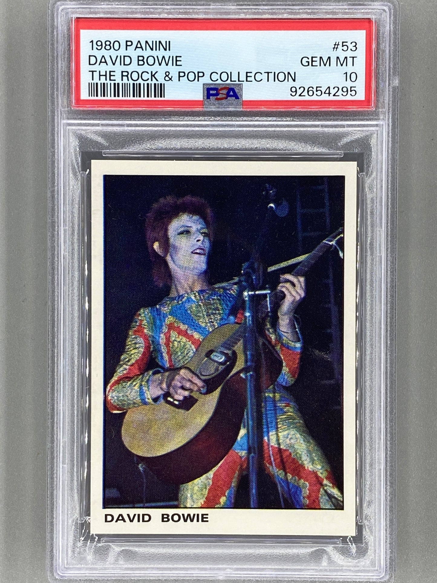 1980 Panini #53 David Bowie The Rock & Pop Collection PSA 10 Pop 2 (Music)