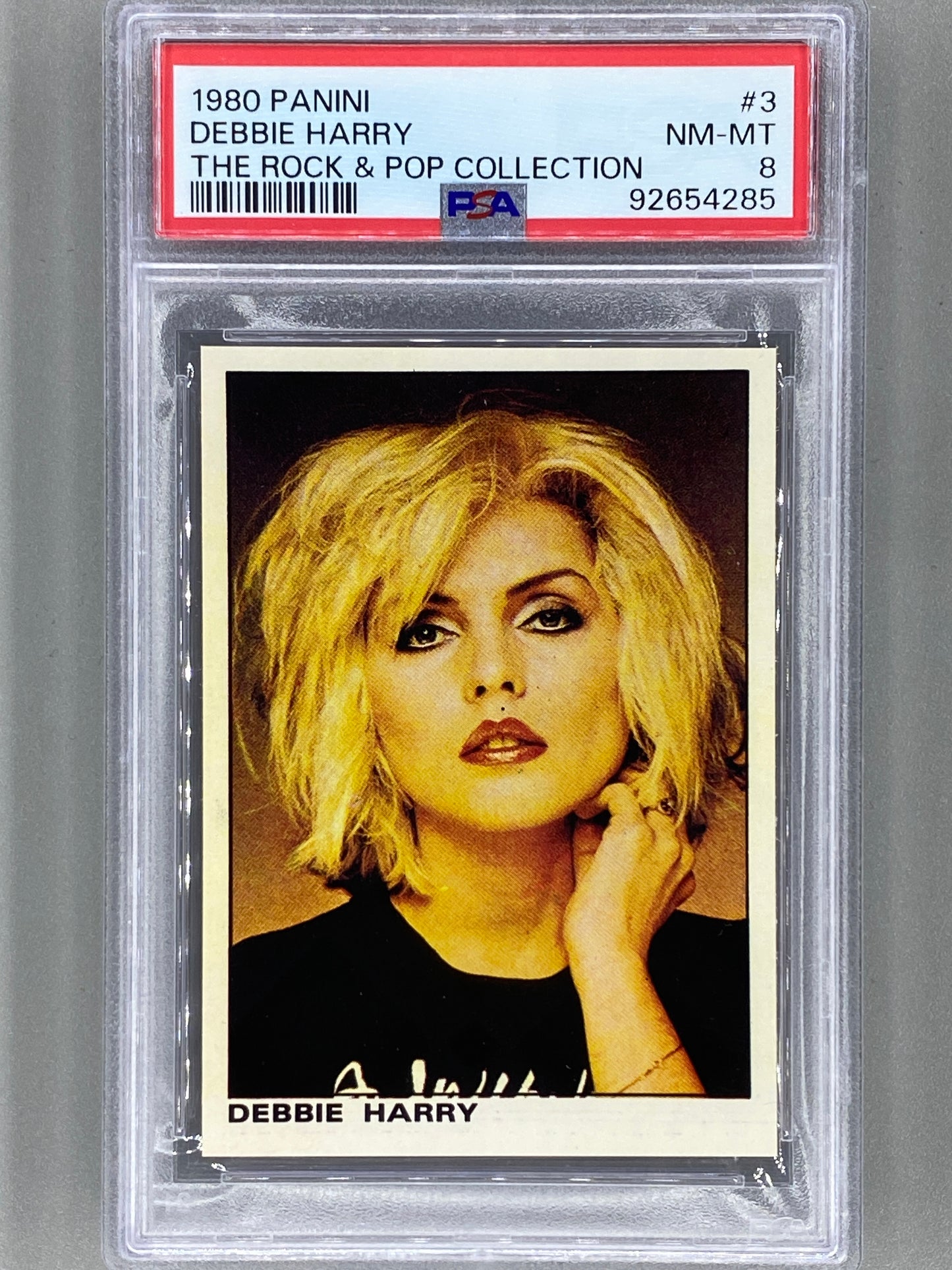 1980 Panini #3 Debbie Harry The Rock & Pop Collection PSA 8 Pop 2 (Music)